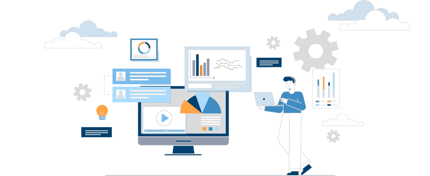 Dashboard preview of feXpress customer portal